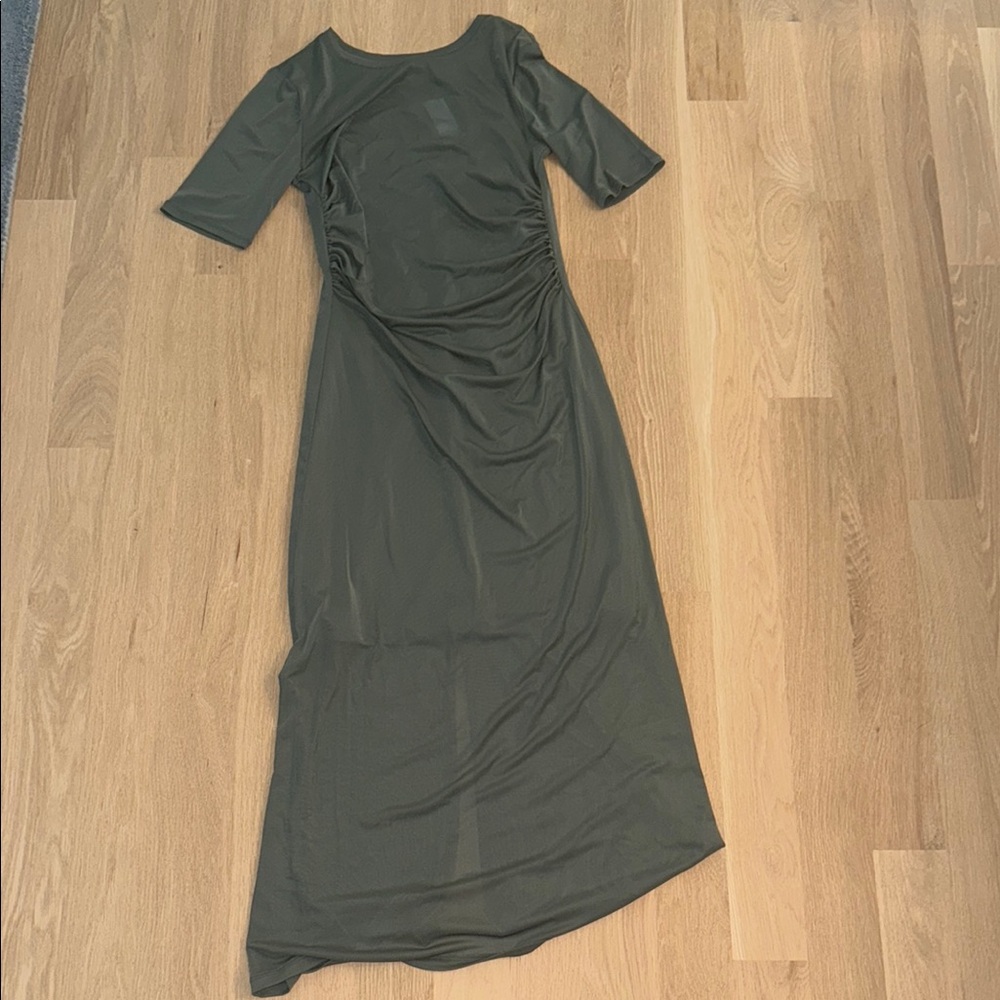 LOFT Olive Long Sleeve Dress